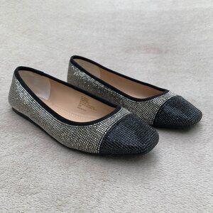 INC International Concepts Jenaya2 Rhinestone Studded Slip On Flats Sz8